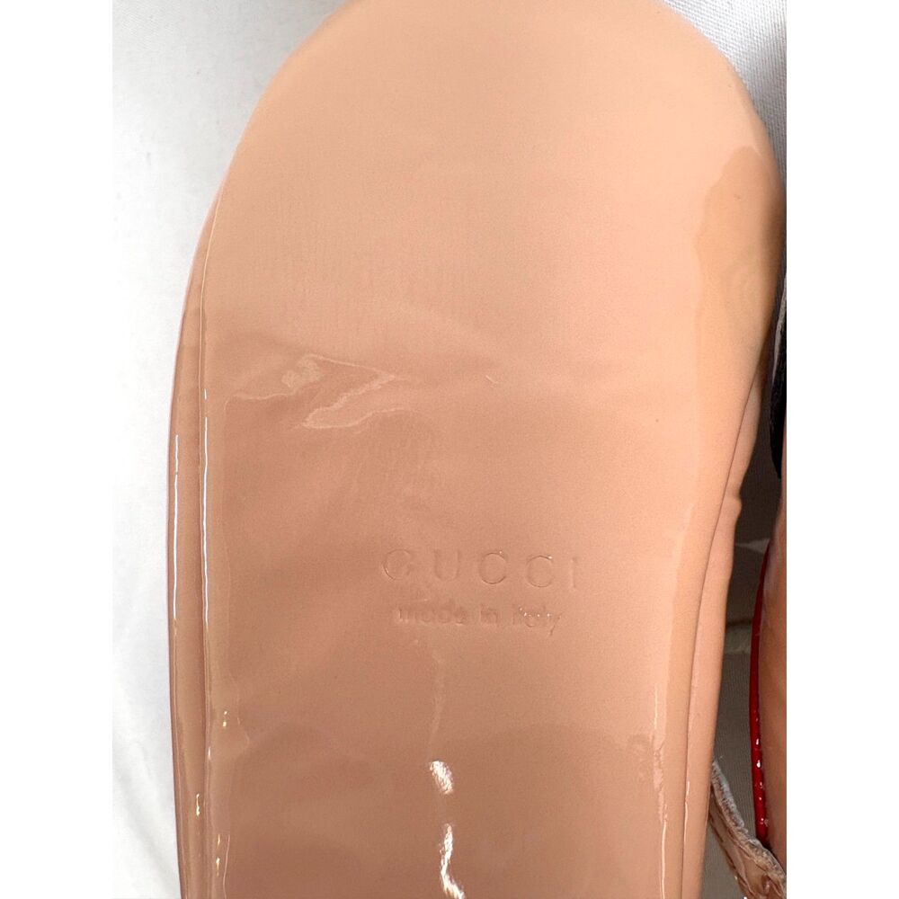Gucci Baby Walker Shoes - Pink with Red and Green Accents - Picture 4 of 8